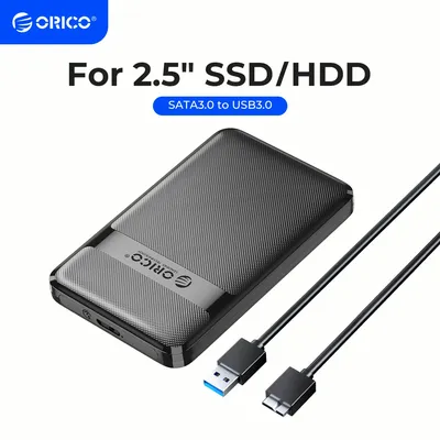 ORICO HDD Case 2.5 Inch SATA to USB3.0/Type-C HDD Enclosure 6Gbps Max USB-C External SATA HDD