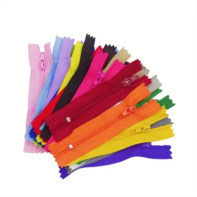 10pcs 3 Inch-24 inch (7.5cm-60cm) Nylon Coil Zippers for Tailor Sewing Crafts Nylon Zippers Bulk 20