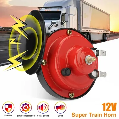 New 60db Super Train Horn For 12V Power Supplies Car-boat Motorcycles Automotive Loudspeaker Car