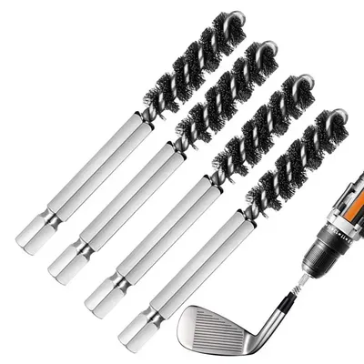 Golf Clubs Head Hosel Brush Electric Drill Wire Brush Hexagonal Rod Golf Iron Head Rust Remover