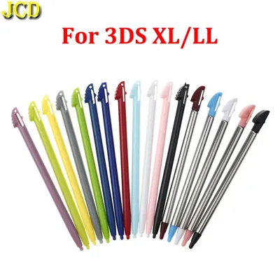 JCD 10pcs Plastic Stylus Screen Metal Telescopic Touch Pen For 3DS LL XL 3DSLL 3DSXL Game Console