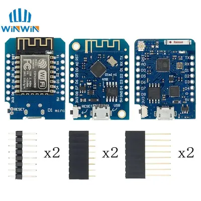 ESP8266 ESP-12 ESP-12F CH340G CH340 V2 USB WeMos D1 Mini PRO V3.0.0 WIFI Development Board NodeMCU Lua IOT Board 3.3V With Pins