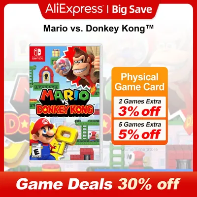 Mario vs. Donkey Kong Nintendo Switch Game Deals 100% Official Physical Game Card Support 1-2