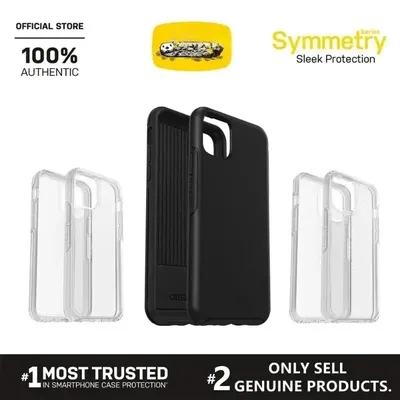 Otter iPhone 14 Pro Max / 14 Pro / 14 Plus / 14 / 13 12 11 Pro Max BoxSymmetry Black / Clear Series