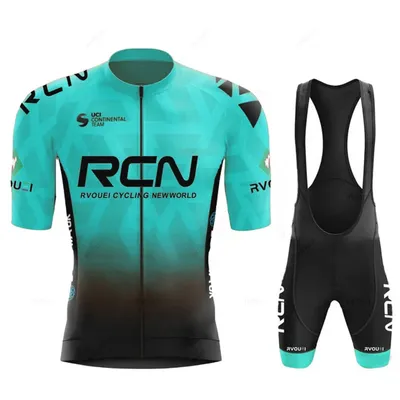 2025 RCN Team Cycling Jersey Set Summer Breathable Road Bicycle Suit Riding Uniform Bike MTB