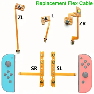 Replacement SL SR ZR ZL L Right Left Key Button Ribbon Flex PCB Cable for Nintendo Switch JoyCon NS