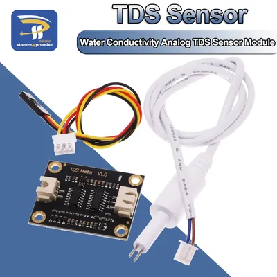 Water Conductivity Analog TDS Sensor Module Tester Liquid Detection Water Quality Monitoring Meter