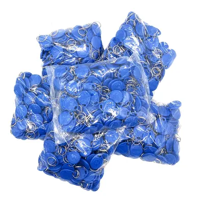 100pcs T5577 Rewritable 125KHz RFID Tag Writable Rewrite Duplicate Proximity Token Keyfobs Ring Copy