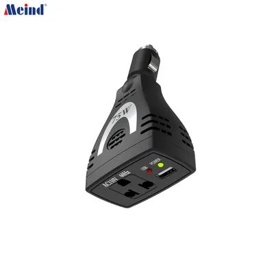Meind mini portable car inverter 12v to 110v car power inverter 75w