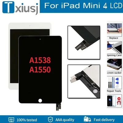 Grade AAA+ For iPad mini 4 Mini4 A1538 A1550 LCD Display Touch Screen Digitizer Panel Assembly For