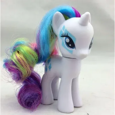 Genuine Hasbro My Little Pony Anime Figures Classic Twilight Luna Princesses Rarity Ornaments 8cm Collection Pony Toy Gifts
