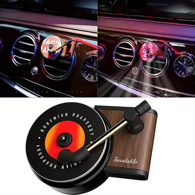 Customize Vinyls CD Cover Car Air Freshener Record player Auto Perfume Phonograph Air Vent Clips Interior Accessories Fragrance