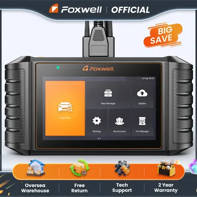 FOXWELL NT710 OBD2 Diagnostic Scan Tool Car Code Reader ECU Coding Full System Bi-directional ODB OBD2 Automotive Scanner