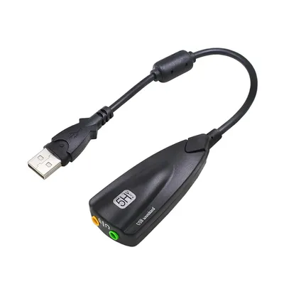 5HV2 stereo 7.1 channel with cable sound card USB sound card Computer games dedicated external