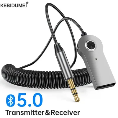 AUX Bluetooth Adapter Car 3.5mm Jack Dongle Cable Handfree Car Kit Audio Transmitter Auto Bluetooth 5.0 Receiver