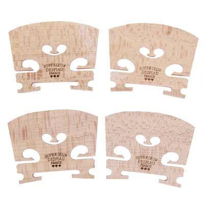 4pcs/set Violin Bridges Fiddle Maple Wood for 4/4-3/4 Size Instrument Accessories Violin Strings