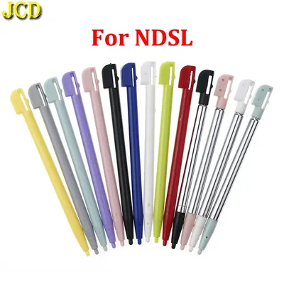 JCD 10pcs Metal Adjustable Extendable & Plastic Game Video Touch Stylus Pen For NDS Lite DSL NDSL