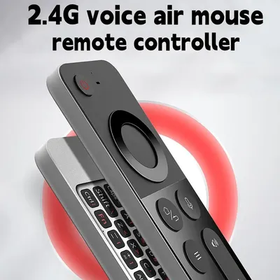 1pc W3 Remote Control Infrared 2.4G Wireless Voice Air Mouse Controller With USB Receiver Full