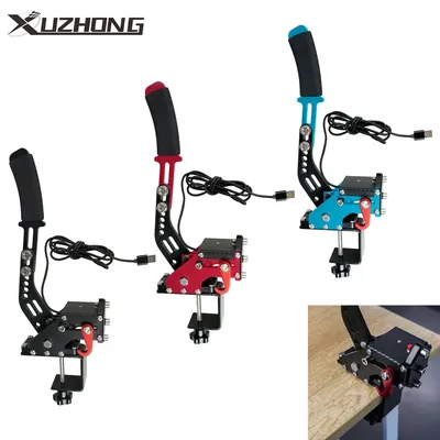 Universal Racing Game USB Handbrak &Fixed Bracket For G25/27/29 T300 T500 PC Racing Games Fanatecosw