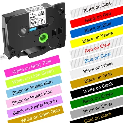 1PK Compatible for Brother TZE Tape 231 241 251 S231 Ribbons 6/9/12/18/24mm Laminated Tape for