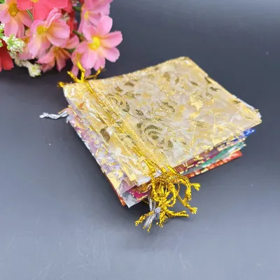 1000pcs Love Gift Pouches Rose Wedding Packaging Bag Jewelry Storage Bag Drawstring Pouch Gift Bags