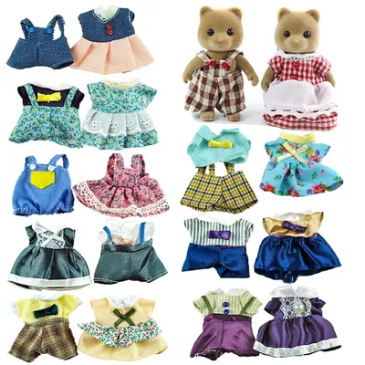 1:12 Forest animal family house 24 kinds of girl pretend doll accessories children simulation toy