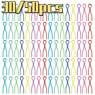 30/50pcs Sewing Bobbin Clips Colorful Long Thread Clip Spool Storage Holder Bobbins Organizer DIY
