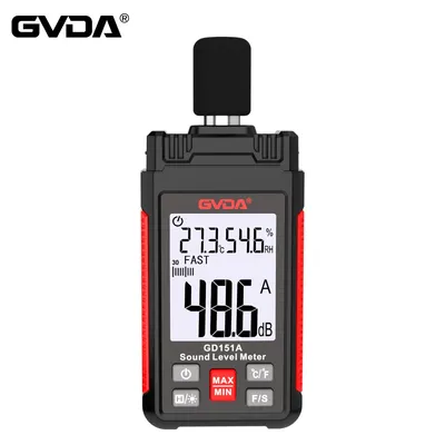 GVDA Digital Min Audio Sound Level Meter DB Measuring Instrument Sonometer Decibelimetro 30-130dB