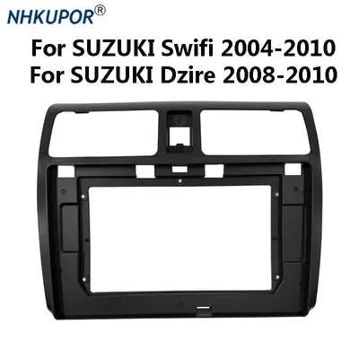 9/10 Inch Car Radio Fascia For SUZUKI Swift 2004-2010 Auto Stereo Install Plastic Panel Bezel