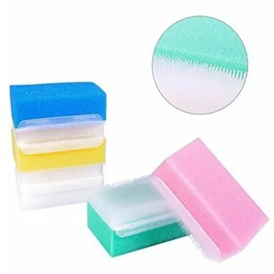 5pcs/pack Children Sensory Brush Baby Bath Sponge Brush Surgical Hands Denture Cleaning Brush