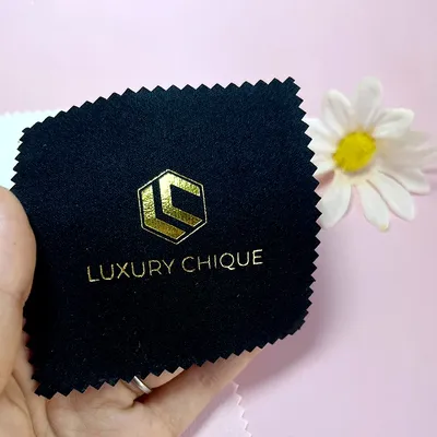 Print Custom LOGO 200pcs 8X8CM Customized Personalized Silver Polish opp bags Cloth Silver Jewelry