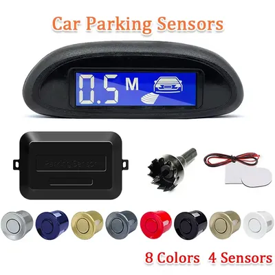 Sinovcle Parking Sensor For Car With Auto Parktronic Reverse LED Monitor 4 Sensors Radar Detector