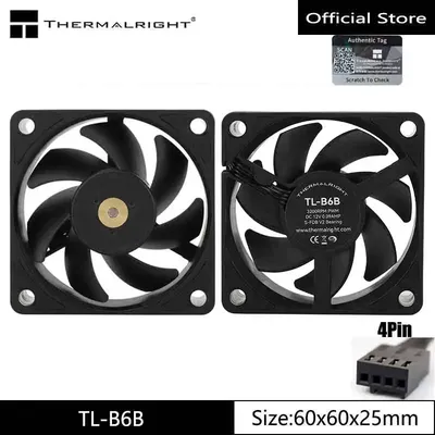 Thermalright TL-B6b chassis cooling fan, 60x60x25mm/3200rpm low noise and high-performance computer