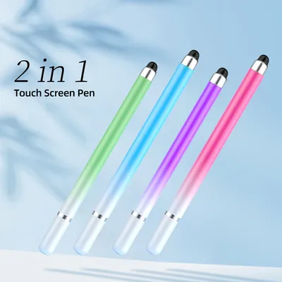 2 in 1 Stylus Pen for Mobile Phone Tablet Capacitive Touch Pencil For iPhone Samsung Android Drawing