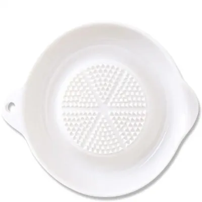 Ceramic Ceramics Grater Plate 4.37*3.62*0.8 Inch Grinding Tool Hand Grinding Disc White Garlic