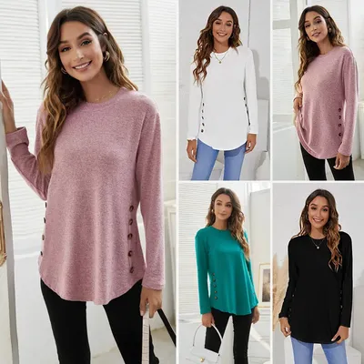 Maternity Clothes Long Sleeve Blouse T-Shirts Tees Spring Autumn New Casual Female Women Solid