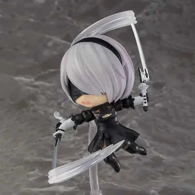 Anime Q -Verison 1475 NieR:Automata 2B Anime YoRHa No.2 Type B Action Figure Collection Model Toy Doll Christmas Present