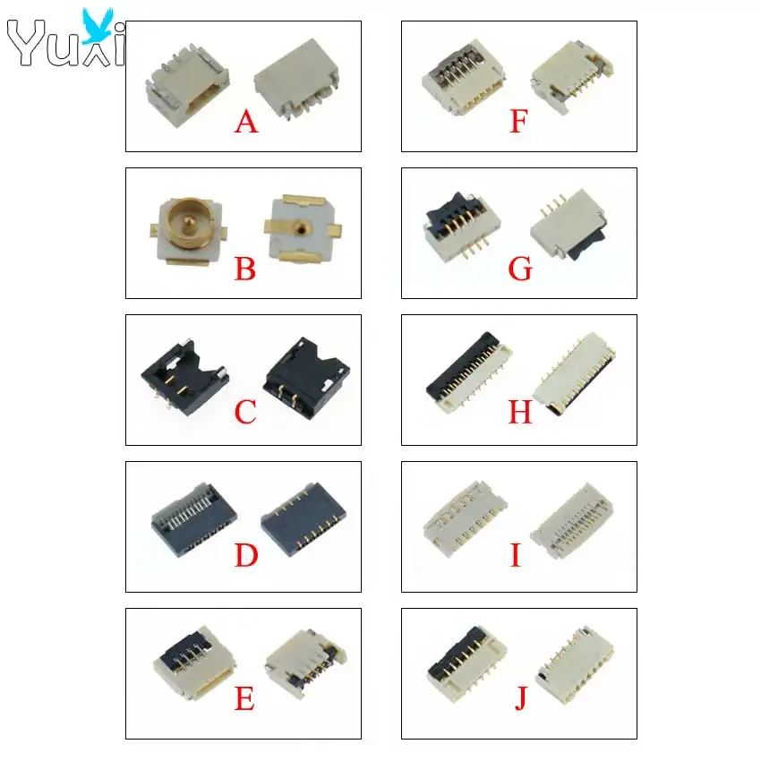 YuXi 1pc Left Right Motherboard PCB Board Flex Cable Clip Ribbon Socket For Switch NX Joy-con Console Controller FPC Connector