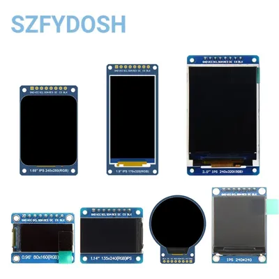 0.96/1.14/1.28/1.3/1.54/1.69/1.9/2.0 inch IPS TFT LCD OLED Display Module for ardunio raspberry pi stm
