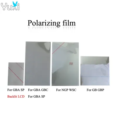 YuXi 1pc Polarizing film Backlit Screen Modify Part For Gameboy GB DMG GBP GBC GBA SP NGP WSC