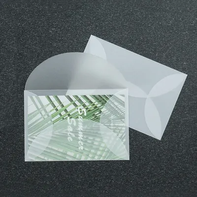 50pcs/lot Blank Translucent Envelope for Invitations Postcards European Giftbox Message Card Letters