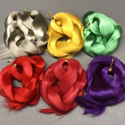 Colorful 100cm Weight 30g high quality Doll Saran Hair Wig Accessories DIY Toy Ob BJD Doll Soft Saran Wig Hair Wire