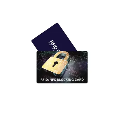 RFID Blocking Card NFC Contactless Cards Protection Men or Women Credit Card Holder Identity Theft Prevention Block Key Tag
