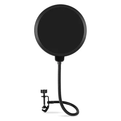 Microphone Pop Filter Studio Recording Dual Layer Pop Sound Filter Flexible Wind Screen for AM8T