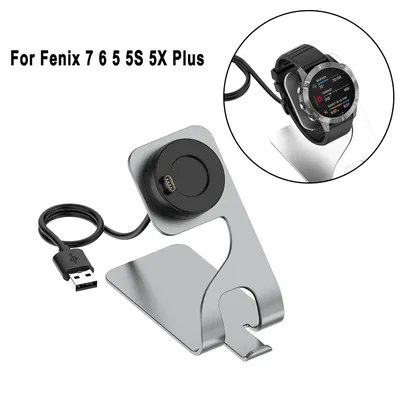 For Garmin Fenix 7 Vivoactive 3 4 4S Metal Charger Dock For Fenix 5 Pro 5X Plus 5S 6 6X 6S 7X 7S