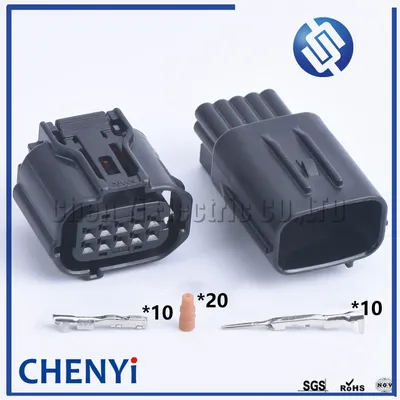 1set 10 Pin 12380 6189-1134 6188-0696 Waterproof Automotive Socket radar sensor Distance Sensor