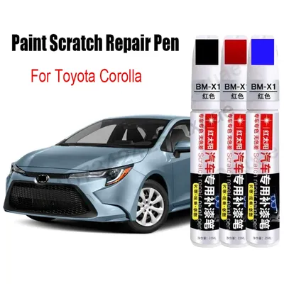 Car Paint Scratch Repair Pen for Toyota Corolla 2023 2022 2021 2020 Black White Red Blue Gray Silver