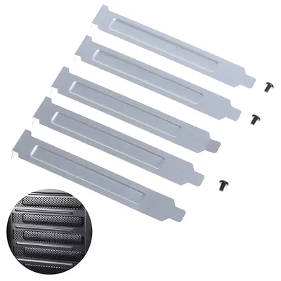 New 5Pcs/Lot 12cm PCI Expansion Slot Cover PC Computer Case Dust Filter Blanking Plate For Most Full
