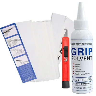 Golf Club Grip Kit Tape Strips Golf Grip Removal Tool Gripping Solvent Hook Blade Golf Regripping