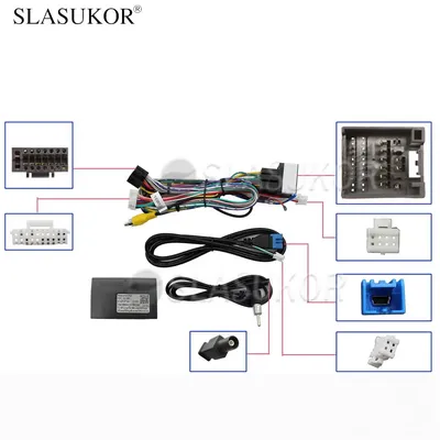 16Pin Car Android Stereo Wire Harness Adapter For Ford Transit 350 2020 - 2021 Canbus Cable